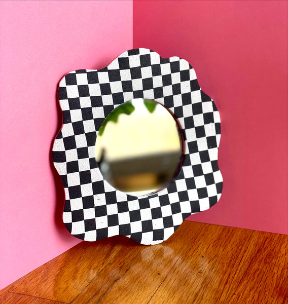 checkered mirror